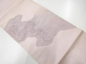 アンティーク　相良刺繍流水模様袋帯（材料）